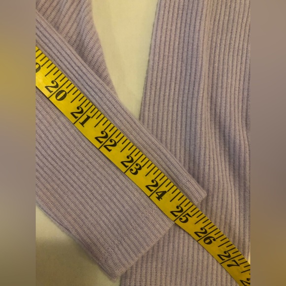 NWT Wild Fable light violet sweater, cut outs down front & tie at bottom hem, M - Picture 7 of 15
